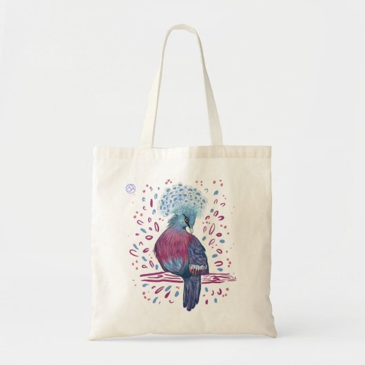 Victoria Crowned Pigeon canvas tas (Voorkant)