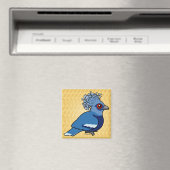 Victoria Crowned Pigeon Magneet (Insitu (Vaatwasser))