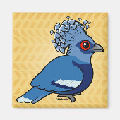 Victoria Crowned Pigeon Magneet (Voorkant)