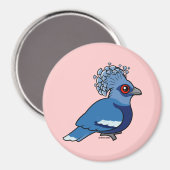Victoria Crowned Pigeon Magneet (Voorkant / Achterkant)