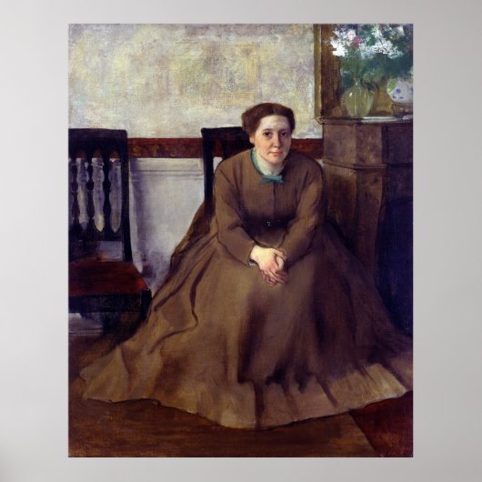 Victoria Dubourg door Edgar Degas Poster (Voorkant)
