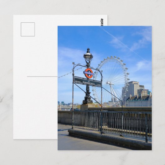 Victoria Embankment, London UK Briefkaart (Voorkant / Achterkant)