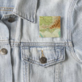 Victoria en Tasmanie Vierkante Button 5,1 Cm (In situ)