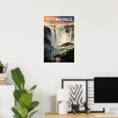 Victoria Falls Vintage Reisposter Poster (Thuiskantoor)