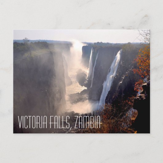 Victoria Falls, Zambia Postcard Briefkaart (Voorkant)