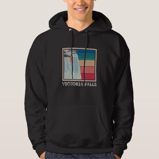 Victoria Falls Zambia Waterfall Souvenir Africa Zi Hoodie (Voorkant)