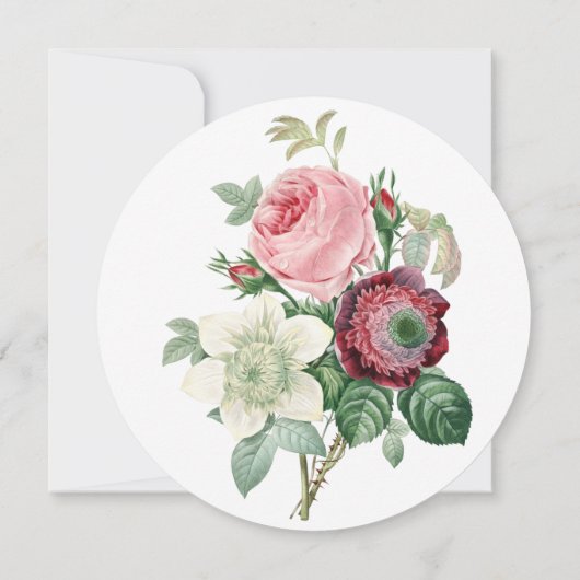 Victoria, floraal,  botanisch behalve de datum save the date (Achterkant)