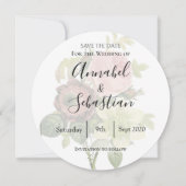 Victoria, floraal,  botanisch behalve de datum save the date (Voorkant)