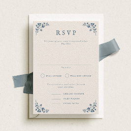 Victoria Formal Portrait Wedding RSVP Kaart