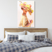 "Victoria" gewikkeld canvas print (Insitu (Slaapkamer))