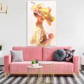 "Victoria" gewikkeld canvas print (Insitu (Woonkamer))