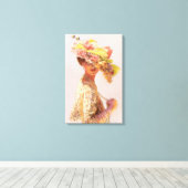 "Victoria" gewikkeld canvas print (Insitu (Houten vloer))