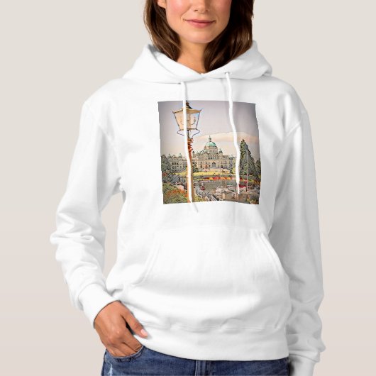 Victoria Harbor BC Hoodie (Voorkant)