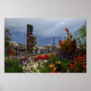 Victoria Harbour, Brits Columbia, Vancouver Isla Poster