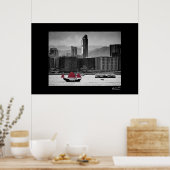 Victoria Harbour, Hong Kong. Poster (Keuken)