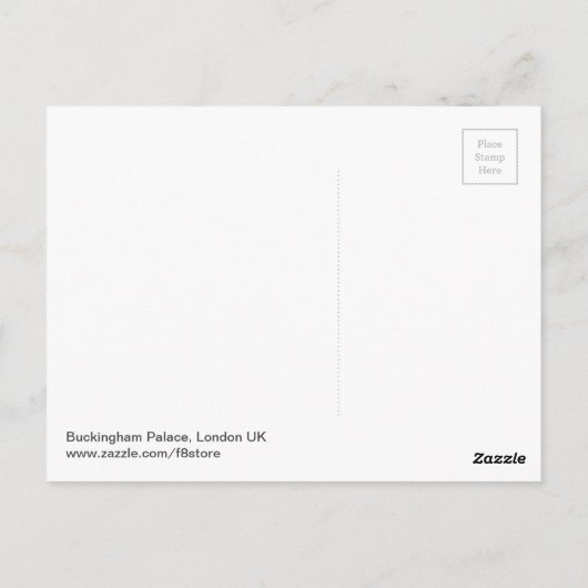 Victoria-herdenkingsmonument, Buckingham Palace, L Briefkaart (Achterkant)