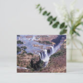 Victoria Herfsten luchtmacht uitzicht - Zimbabwe,  Briefkaart (Staand voorkant)