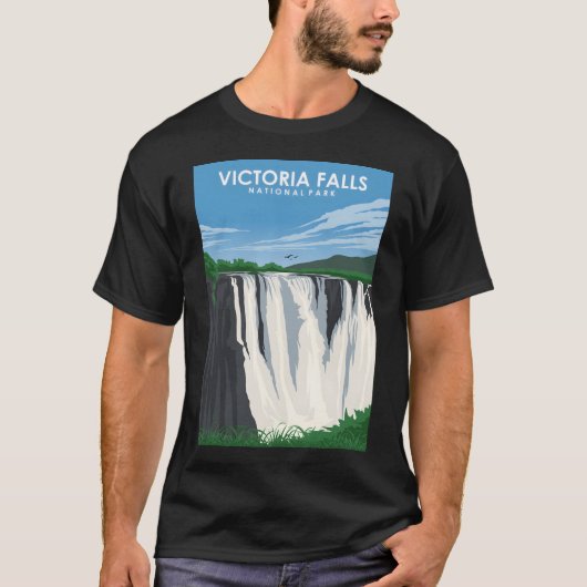 Victoria Herfsten Nationaal Park Zambia Afrika Rei T-shirt (Voorkant)