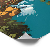 Victoria Herfsten National Park Reizen Poster (Hoek)