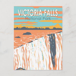 Victoria Herfsten National Park Travel Art Vintage Briefkaart