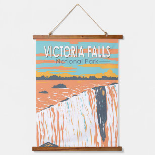 Victoria Herfsten National Park Travel Art Vintage Hangend Wandkleed