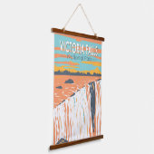 Victoria Herfsten National Park Travel Art Vintage Hangend Wandkleed (Gebogen)
