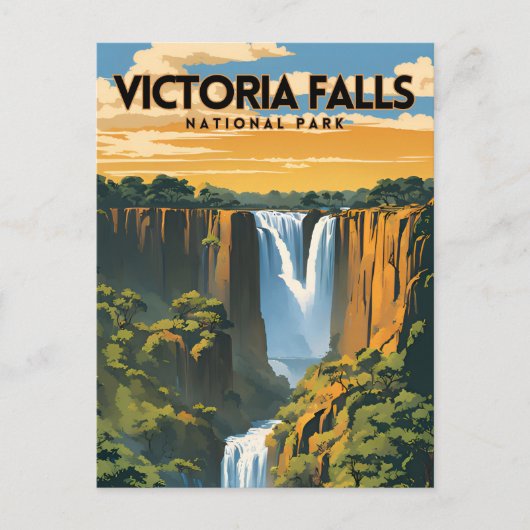 Victoria Herfsten National Park Travel Poster Briefkaart (Voorkant)