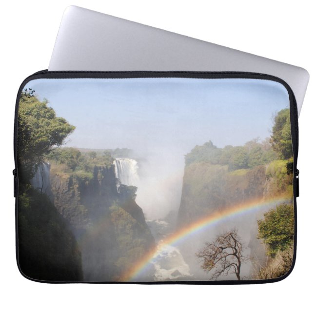 Victoria Herfsten Rainbow Waterfall Foto Laptop Sleeve (Voorkant)