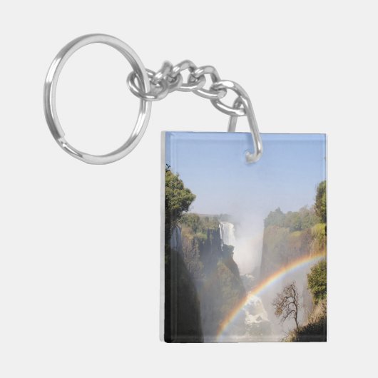 Victoria Herfsten Rainbow Waterfall Foto Sleutelhanger (Voorkant Links)