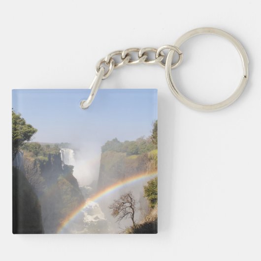 Victoria Herfsten Rainbow Waterfall Foto Sleutelhanger (Achterkant)