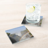 Victoria Herfsten Regenboog Glazen Onderzetter (Schuin)