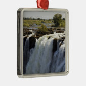 Victoria Herfsten, Zambesi, Zambia. 2 Metalen Ornament (Rechts)