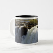 Victoria Herfsten, Zambesi, Zambia. 2 Tweekleurige Koffiemok (Voorkant links)