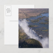 Victoria Herfsten, Zambesi, Zambia, Zimbabwe Briefkaart (Voorkant / Achterkant)