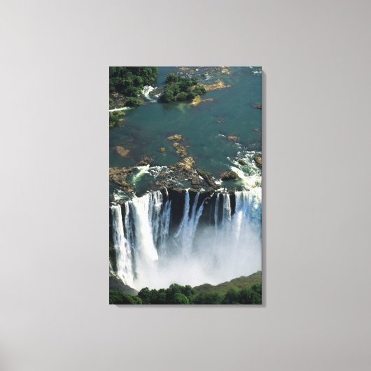 Victoria Herfsten, Zambia aan de grens met Zimbabw Canvas Afdruk (Voorkant)