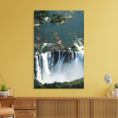 Victoria Herfsten, Zambia aan de grens met Zimbabw Canvas Afdruk (Insitu (Woonkamer))
