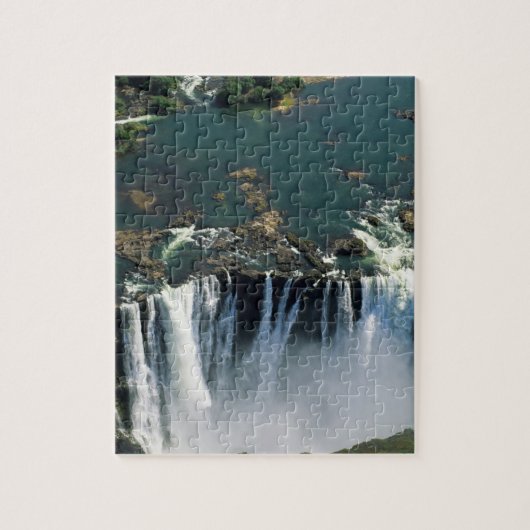 Victoria Herfsten, Zambia aan de grens met Zimbabw Legpuzzel (Verticaal)