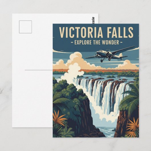 Victoria Herfsten Zambia Zimbabwe Travel  Briefkaart (Voorkant / Achterkant)