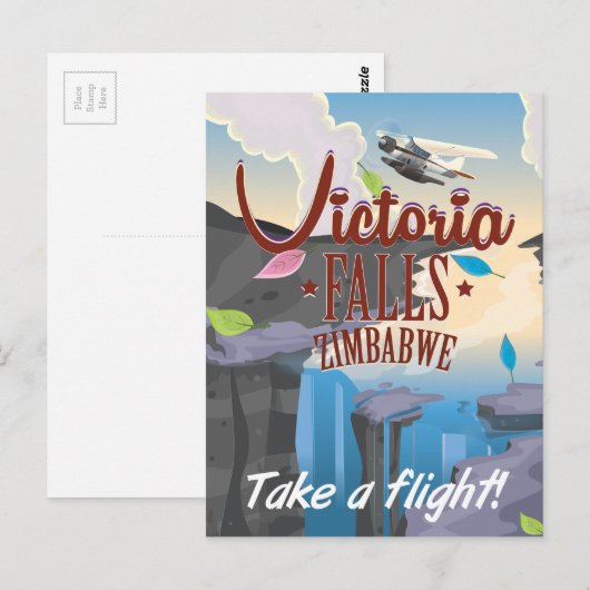 Victoria Herfsten Zimbabwe cartoon poster Briefkaart (Voorkant / Achterkant)