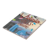 Victoria Herfsten Zimbabwe cartoon poster Tegeltje (Zijkant)