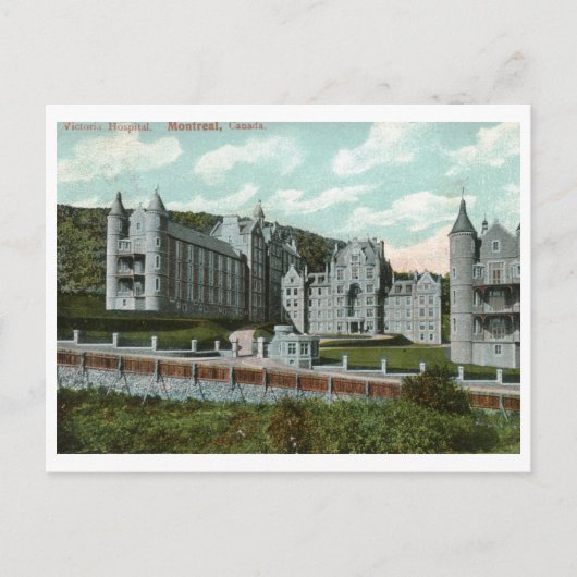 Victoria Hospital, Montreal 1910 Vintage Briefkaart (Voorkant)