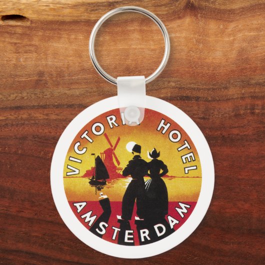 Victoria Hotel Amsterdam  Lable Sleutelhanger (Voorkant)