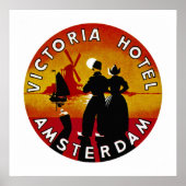 Victoria Hotel Amsterdam Poster (Voorkant)