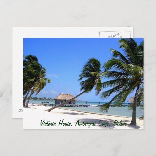 Victoria House Ambergris Caye Belize Briefkaart (Voorkant / Achterkant)