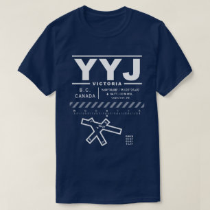 Victoria International Airport YYYJ Tee Shirt: T-shirt