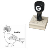 Victoria kroonduif vogel cartoon illustratie rubberstempel (Gestempeld)