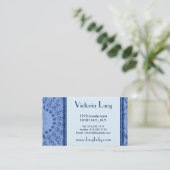 Victoria Lacy Elegant Blue Lace - Visitekaartje (Staand voorkant)