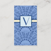 Victoria Lacy Elegant Blue Lace - Visitekaartje (Achterkant)