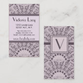 Victoria Lacy Elegant Pink - Visitekaartje (Voorkant / Achterkant)