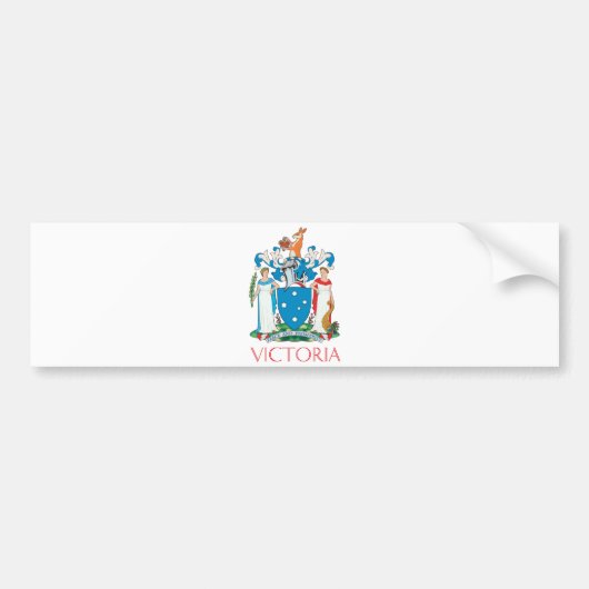 Victoria mantel bumpersticker (Voorkant)